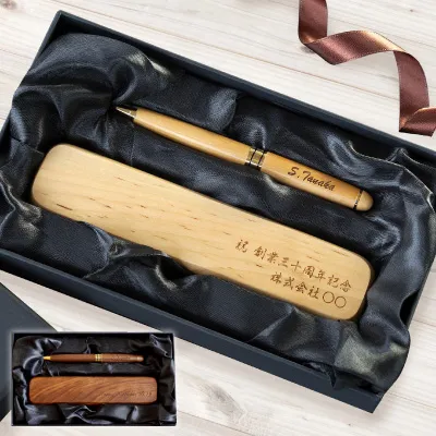木製ボールペン＆ペンケース