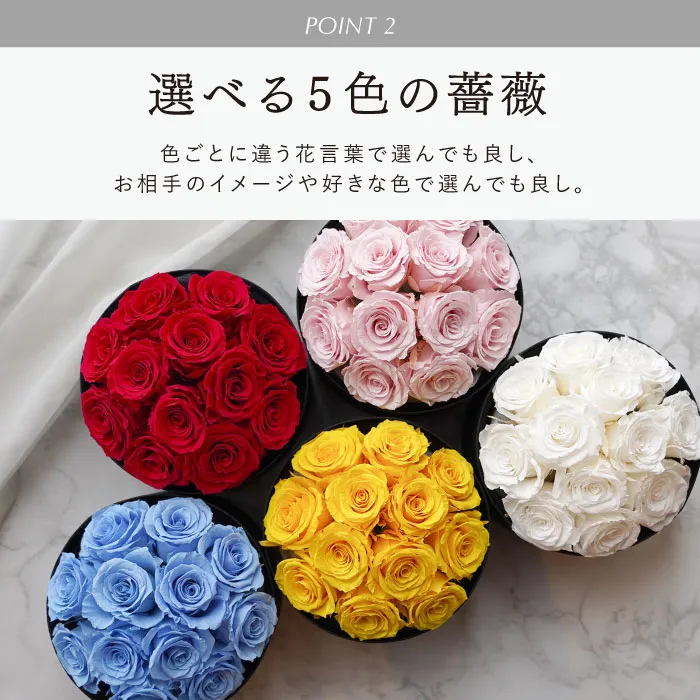 選べる5色のバラ