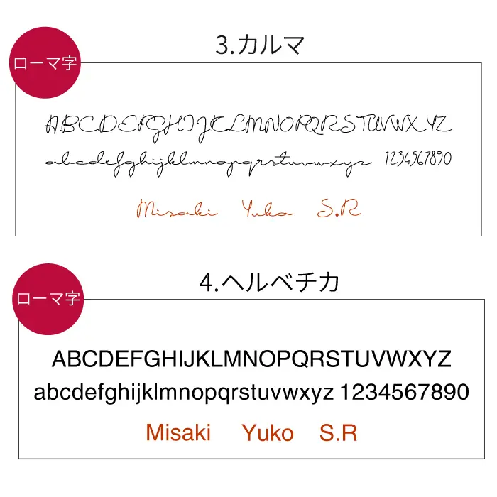 書体見本