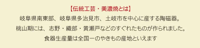 伝統工芸美濃焼とは