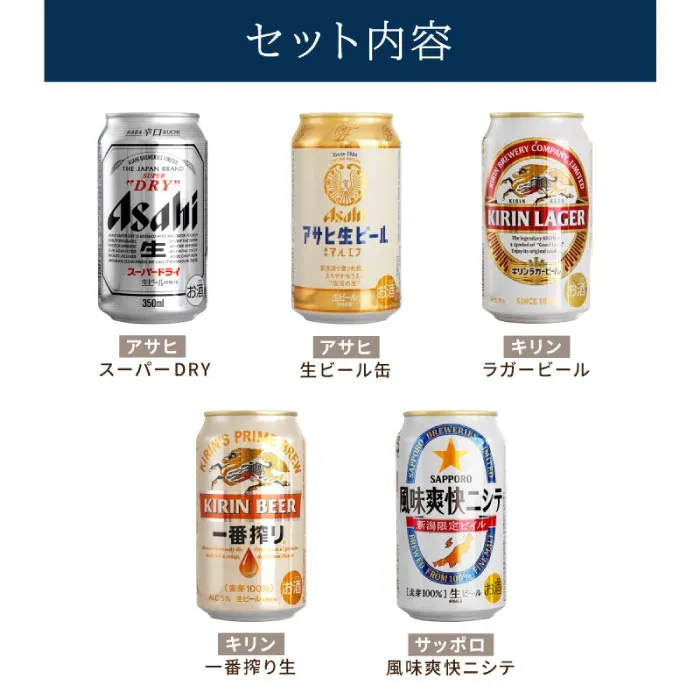 ビールのセット内容