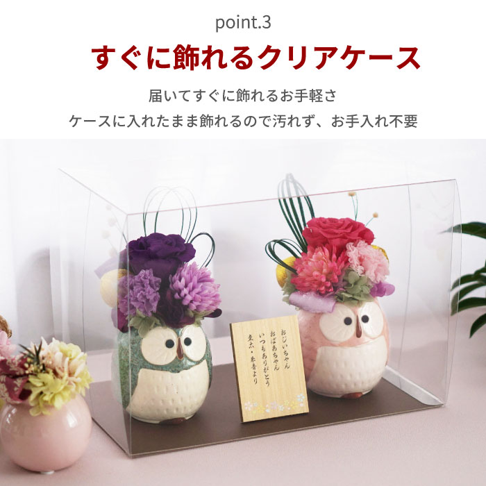 すぐに飾れるクリアケース