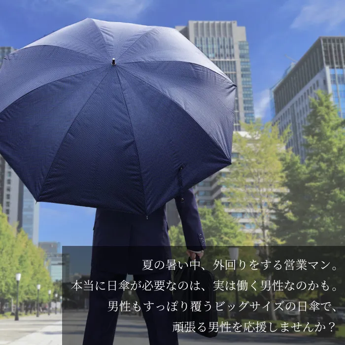 日傘を使う男性