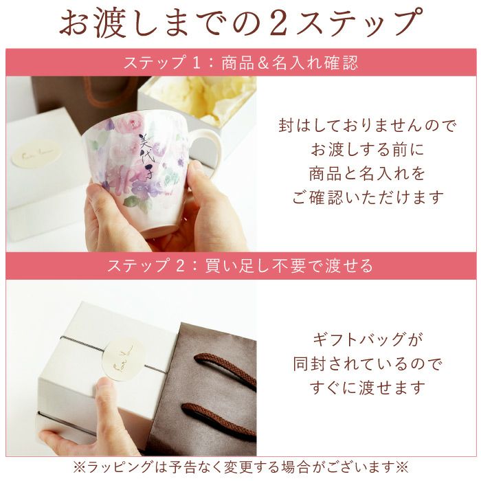 名入れ花工房美濃焼花柄マグカップ