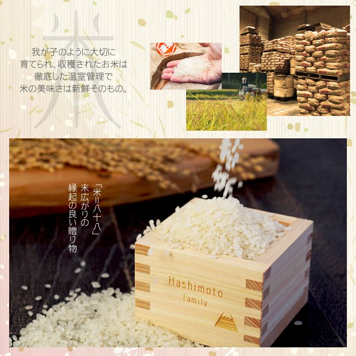 こころをコメて贈る銘柄米8種　食べ比べギフト