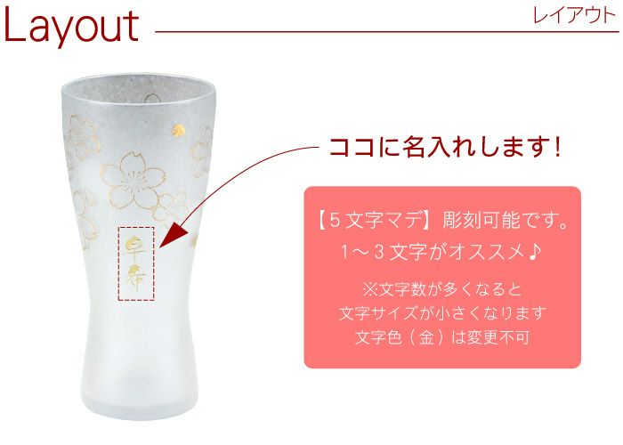 うたかた桜タンブラー　Mサイズ