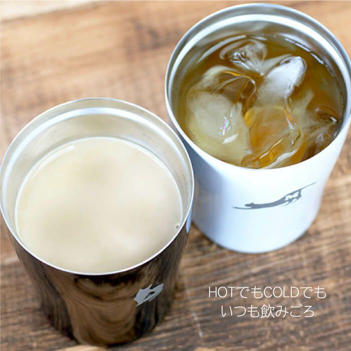 猫好きOLさんへ名入れ真空断熱タンブラー250ｍｌ