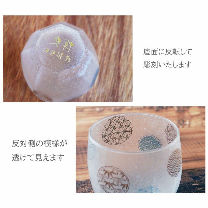 名入れ和柄ロックグラス