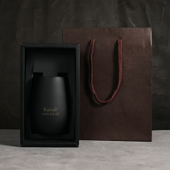 名入れOK! メタルカラーグラス　460ml 全3色