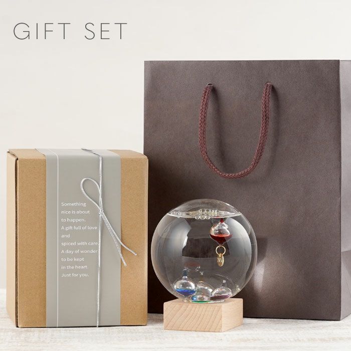 名入れガリレオ温度計 ドーム型 Lサイズ