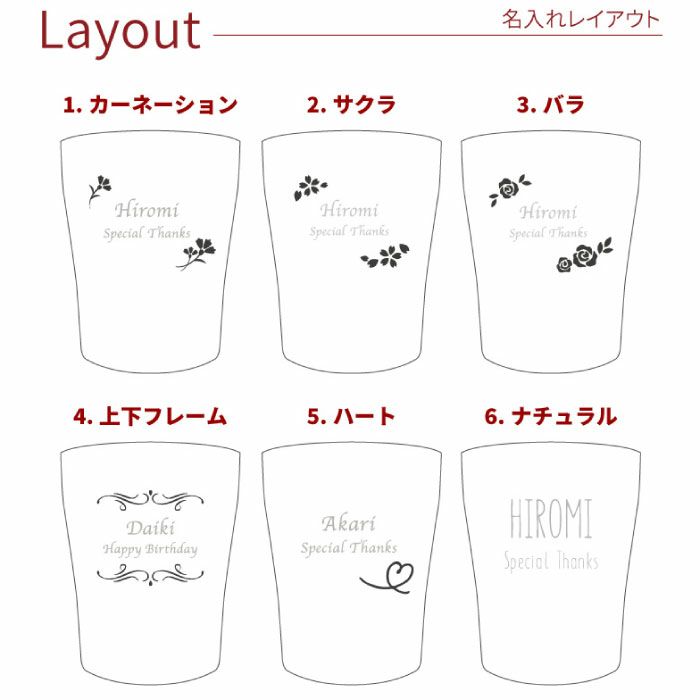 名入れフラワーギフトタンブラー