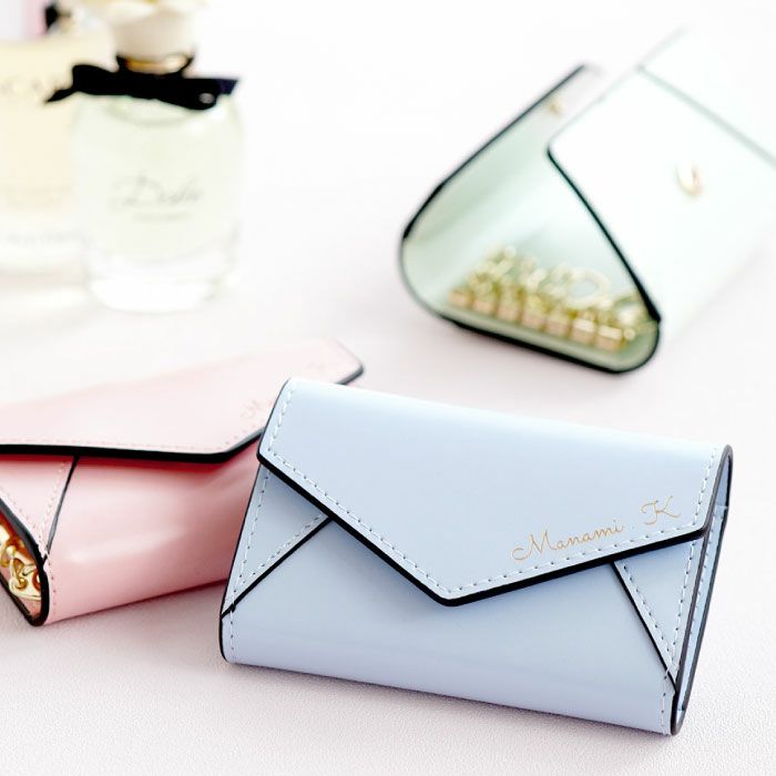 名入れ本革レター型キーケース