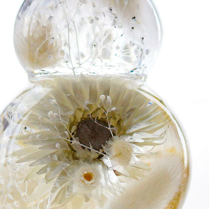 名入れスノーマンハーバリウム