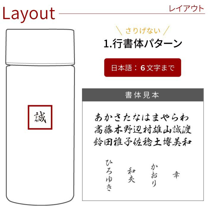 名入れ木目調ステンレスボトル
