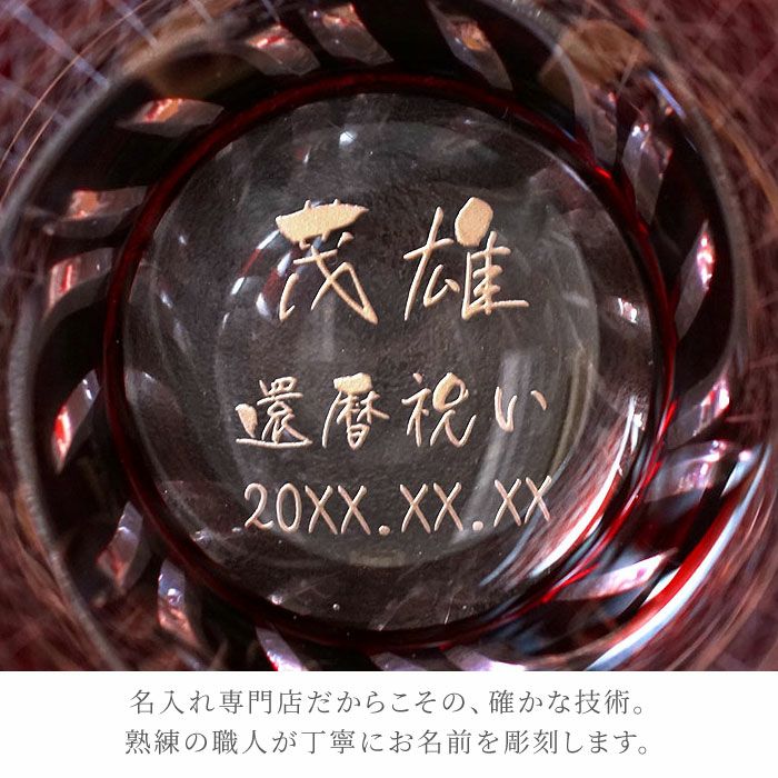 上善如水と切子グラスのセット