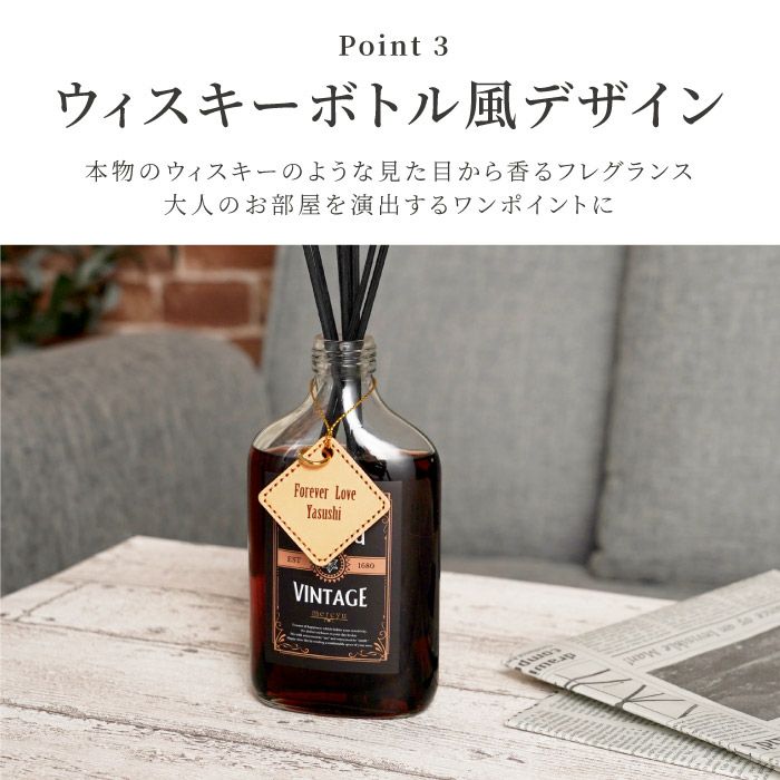 ウィスキーボトル風デザイン