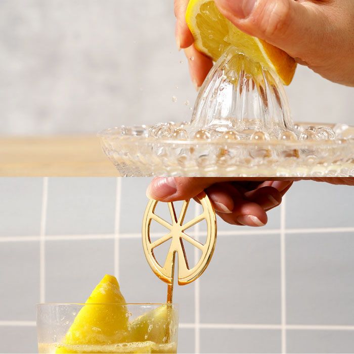 レモン絞り器やマドラー付き