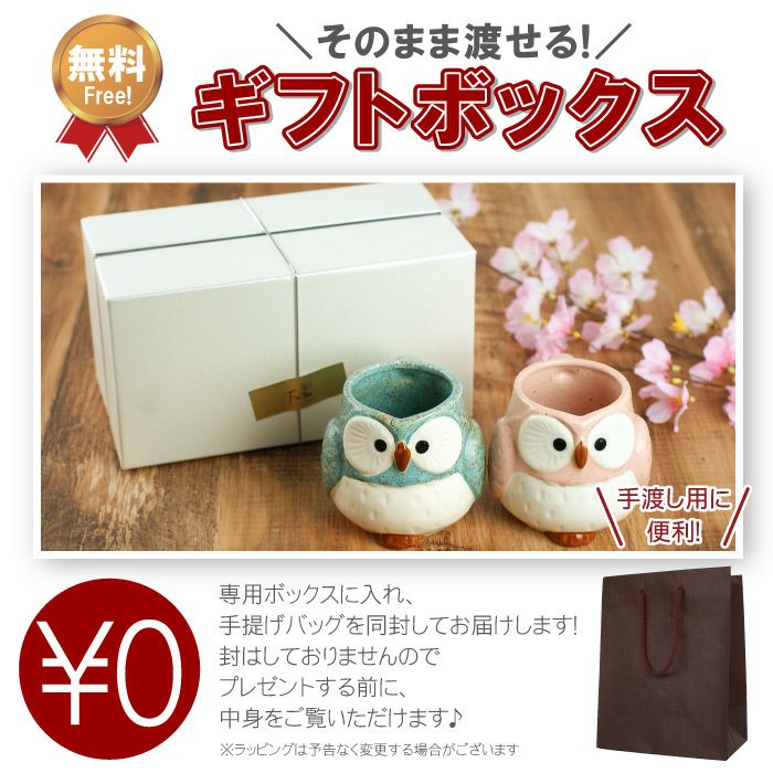 パステルふくろうマグカップ ペア 300ml