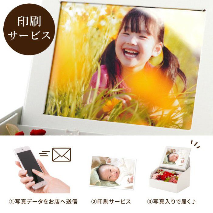 『フォトボックス』 プリザーブドフラワー
