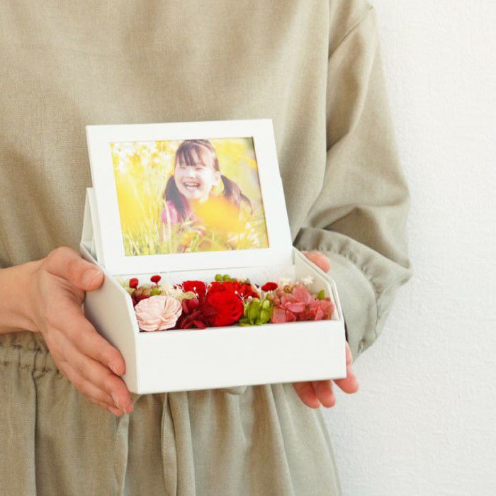『フォトボックス』 プリザーブドフラワー