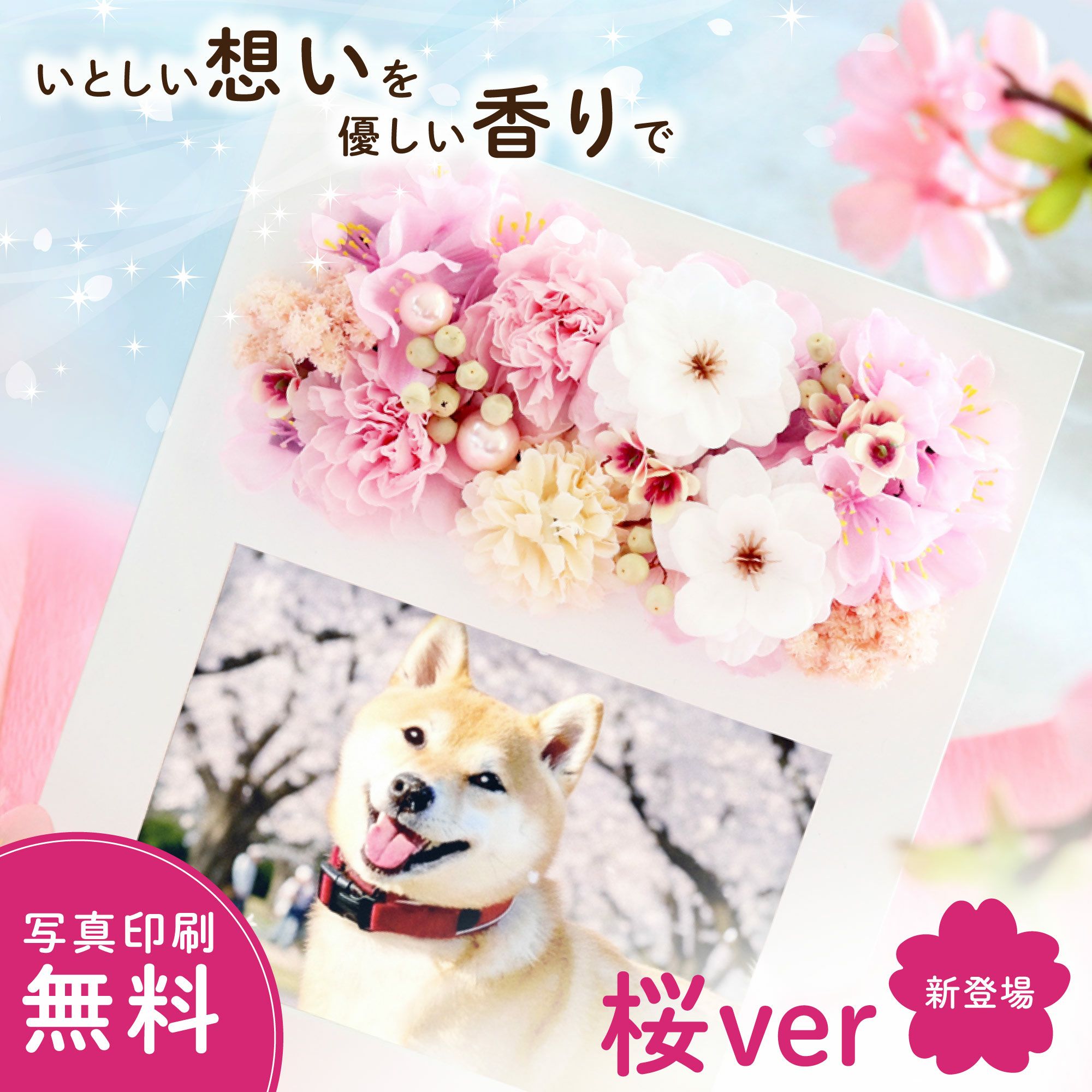 ペットちゃんのメモリアル フォトスタンド
