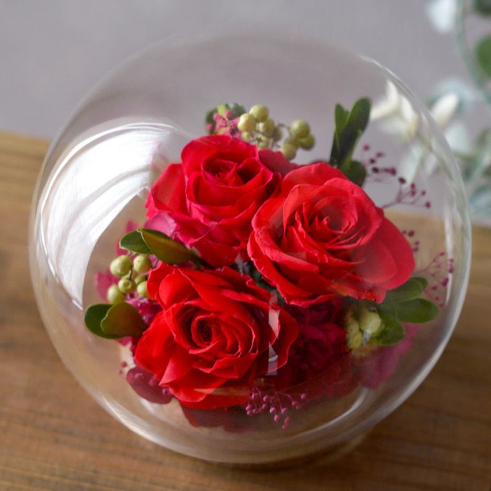 ガラスボウルフラワー