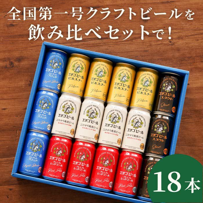 エチゴビール飲み比べ18本セット