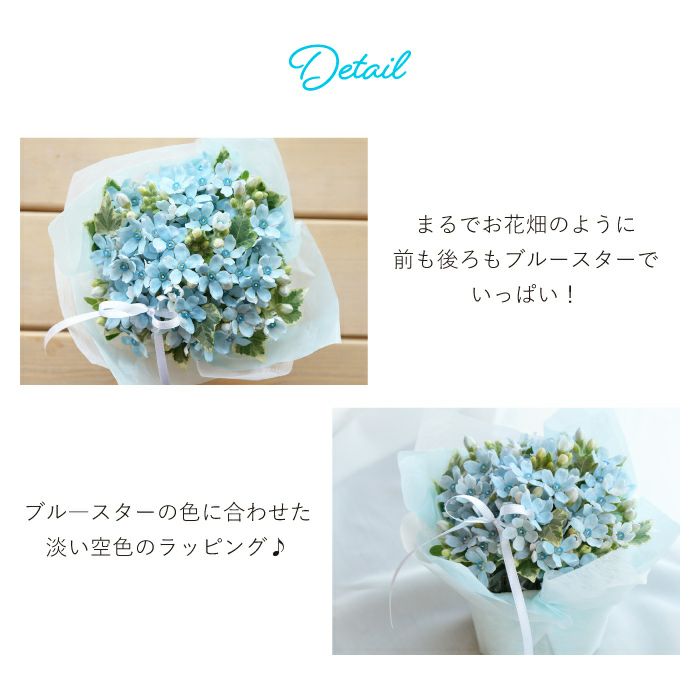 ブルースターのフラワーアレンジメント 生花