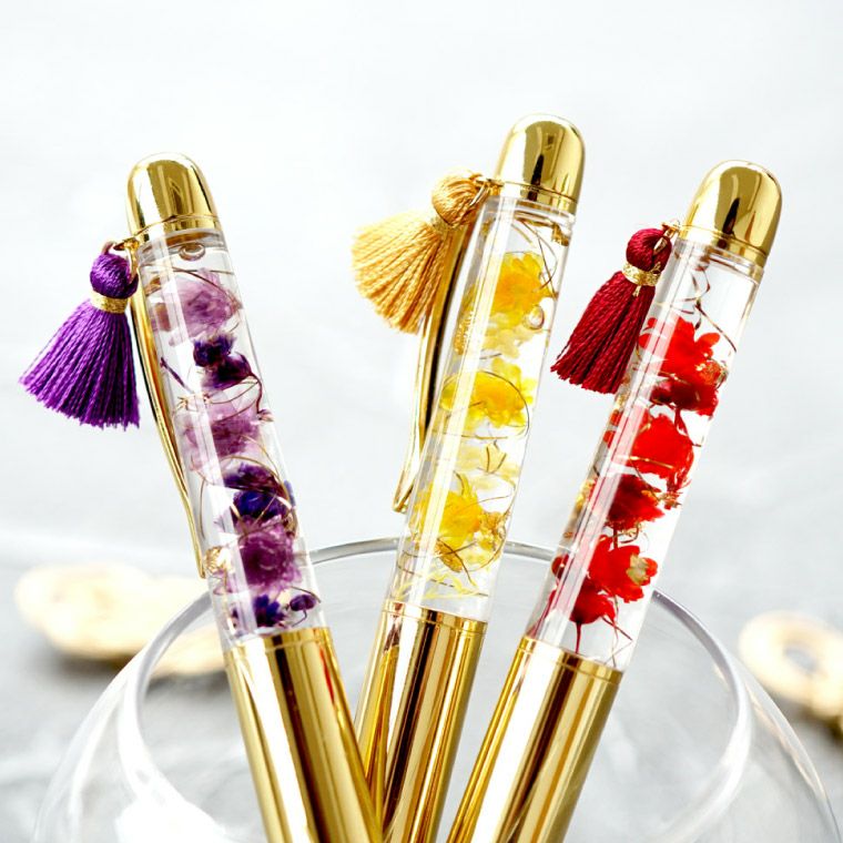 和風 ハーバリウム ボールペン 替え芯付き